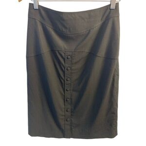 Zac Posen Black Pencil Skirt Pinup Feminine Size 8